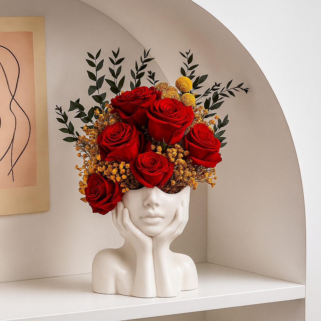 Vase Visage Rêverie